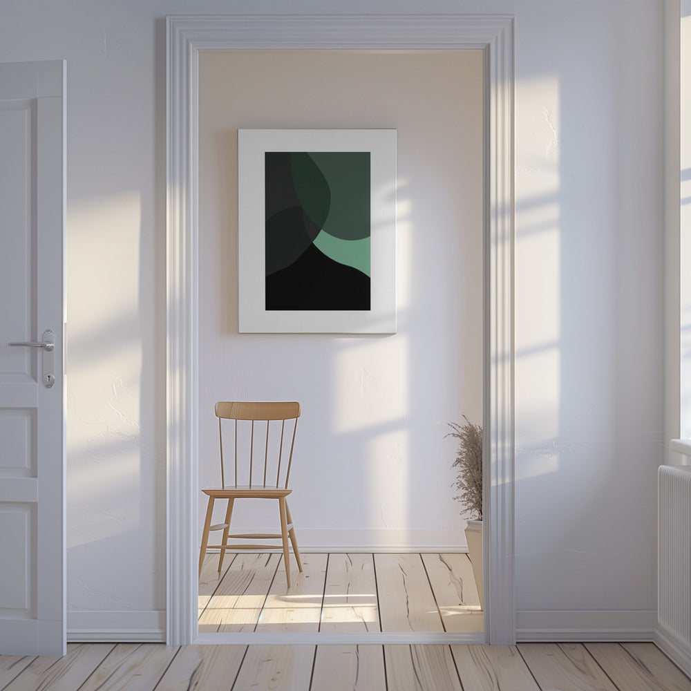 Abstract Black Shapes 3 | Canvas