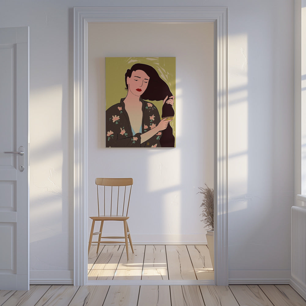 Woman With Long Hair | Canvas