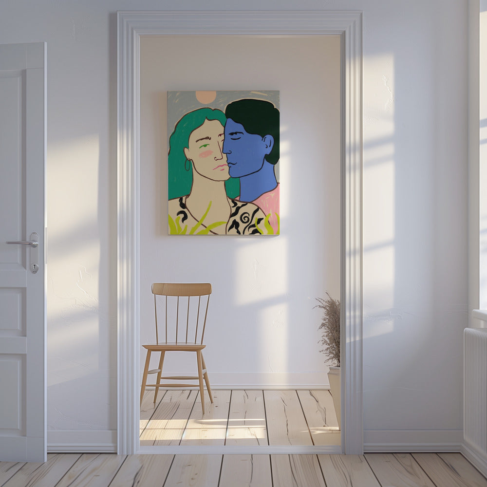 Lovers Under the Moon | Canvas