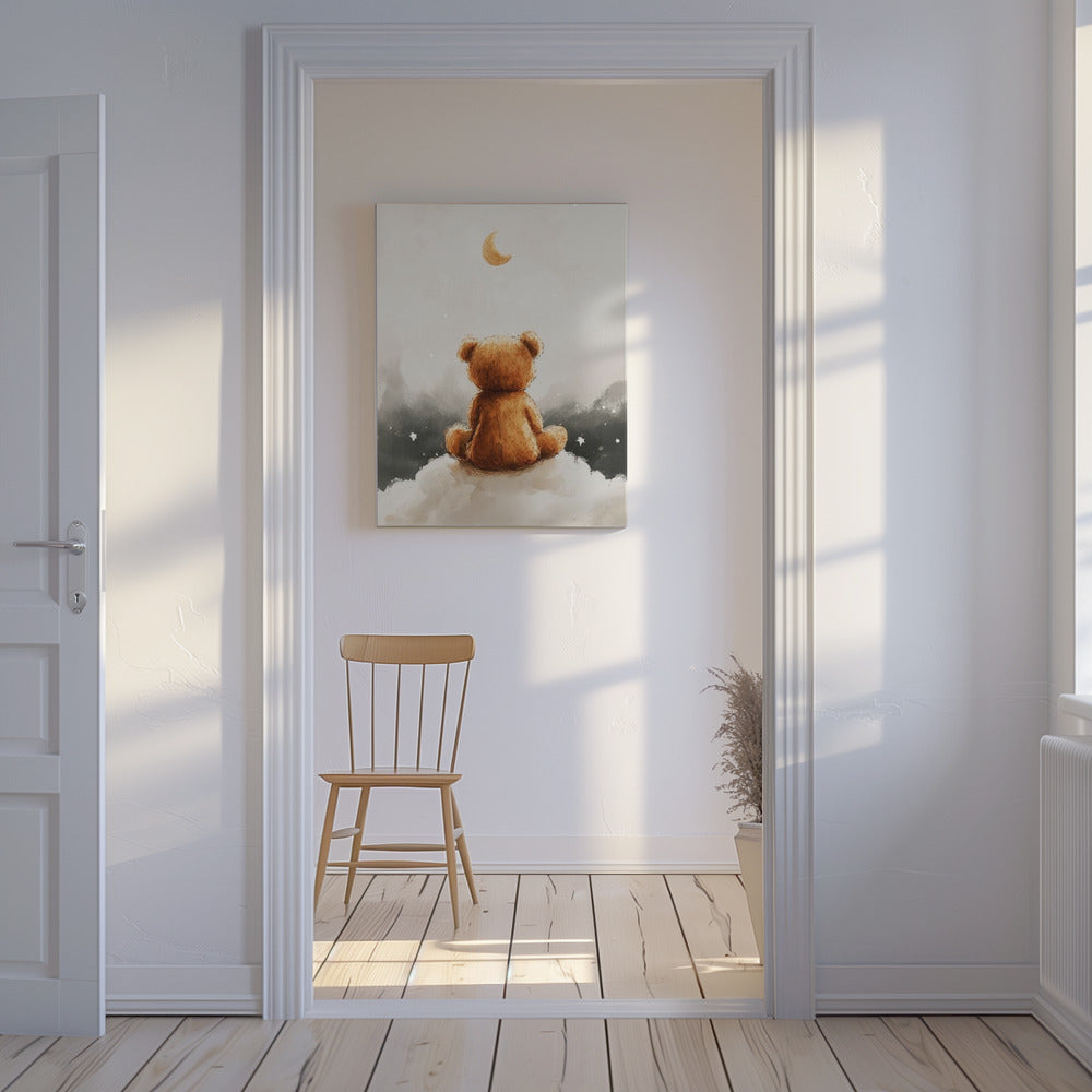 Moonlit Bear Dreams | Canvas