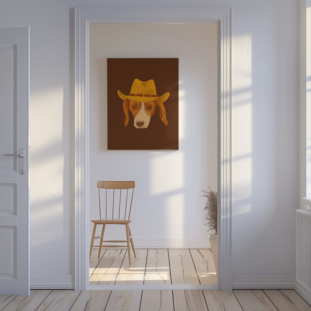 Nala The Cutest Cowgirl Pup | Canvas