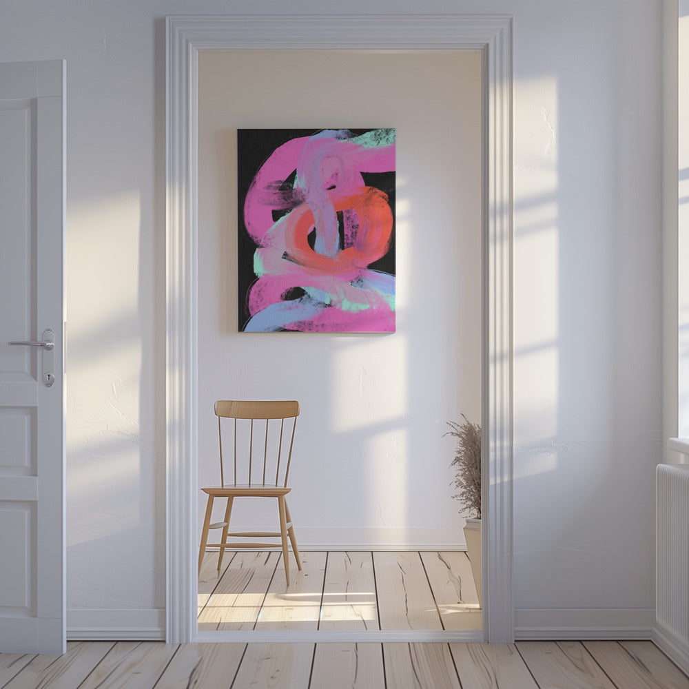 Neon Swirls | Canvas