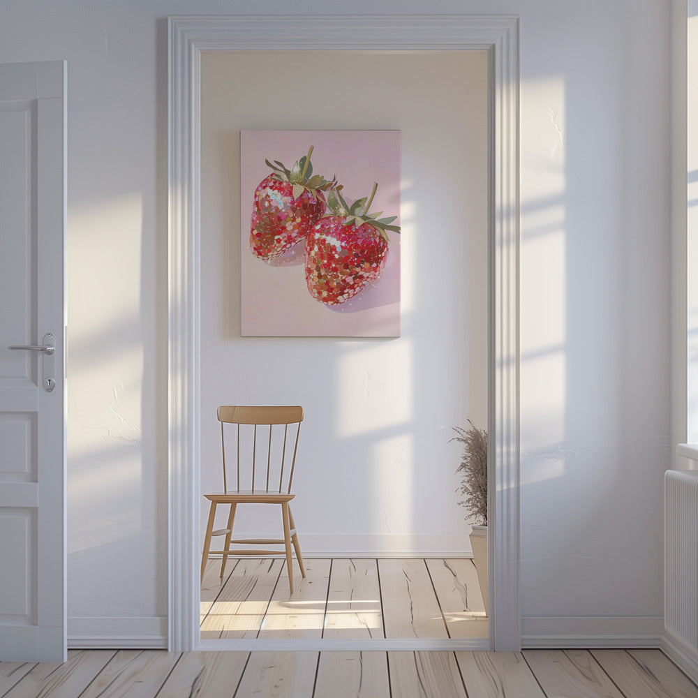 Sparkling Strawberries | Canvas