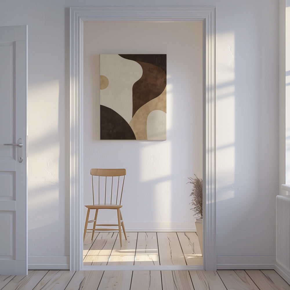 Brown Tones Geometric 2 | Canvas