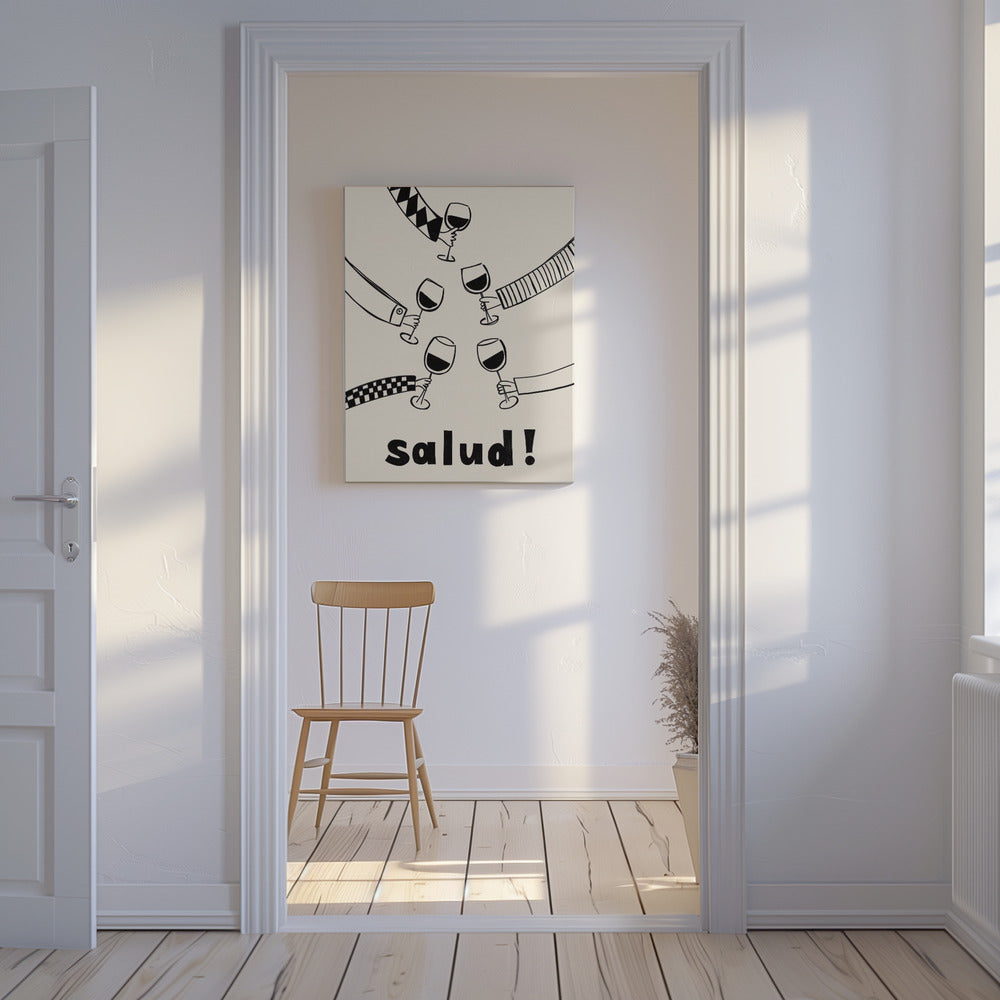 Pictufy Festive Salud Red A2 | Canvas