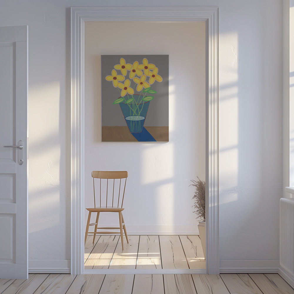 Daisies in vase | Canvas