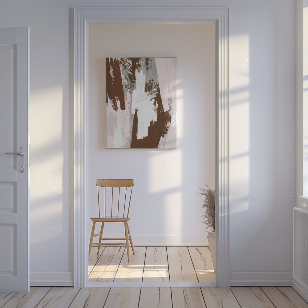 Abstract Brown Paint | Canvas