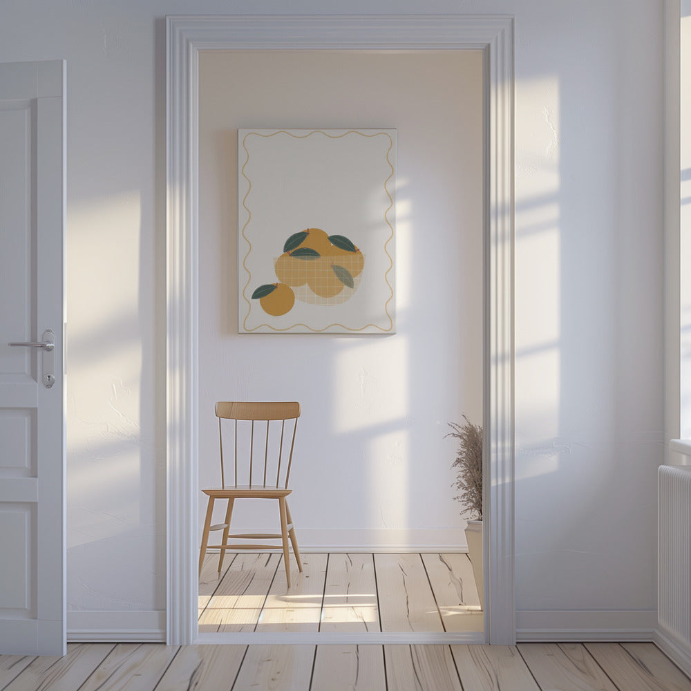 Bowl of Oranges | Canvas