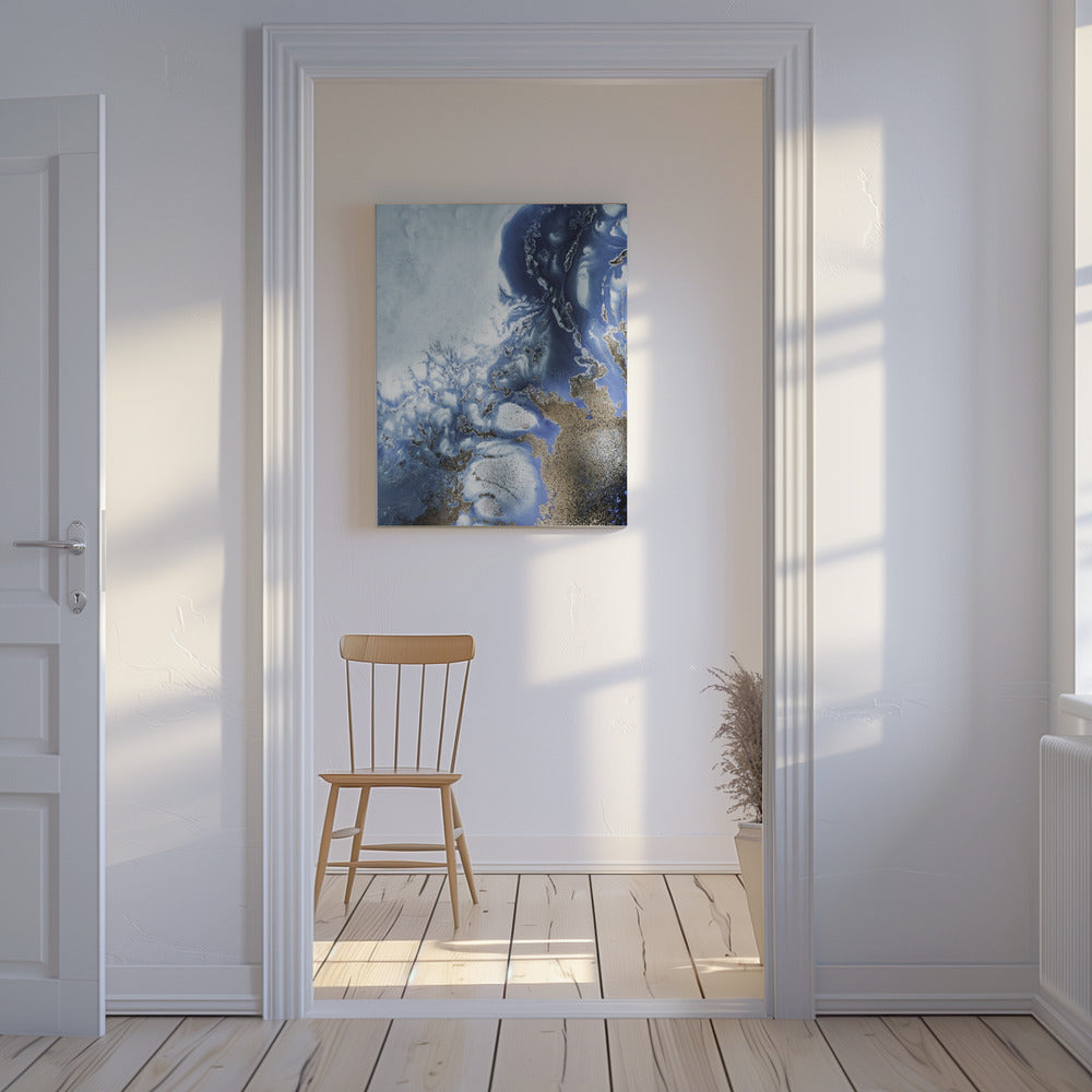 Zen Art &#039;Ocean Wave Waltz  2&#039; - Watercolor waves | Canvas