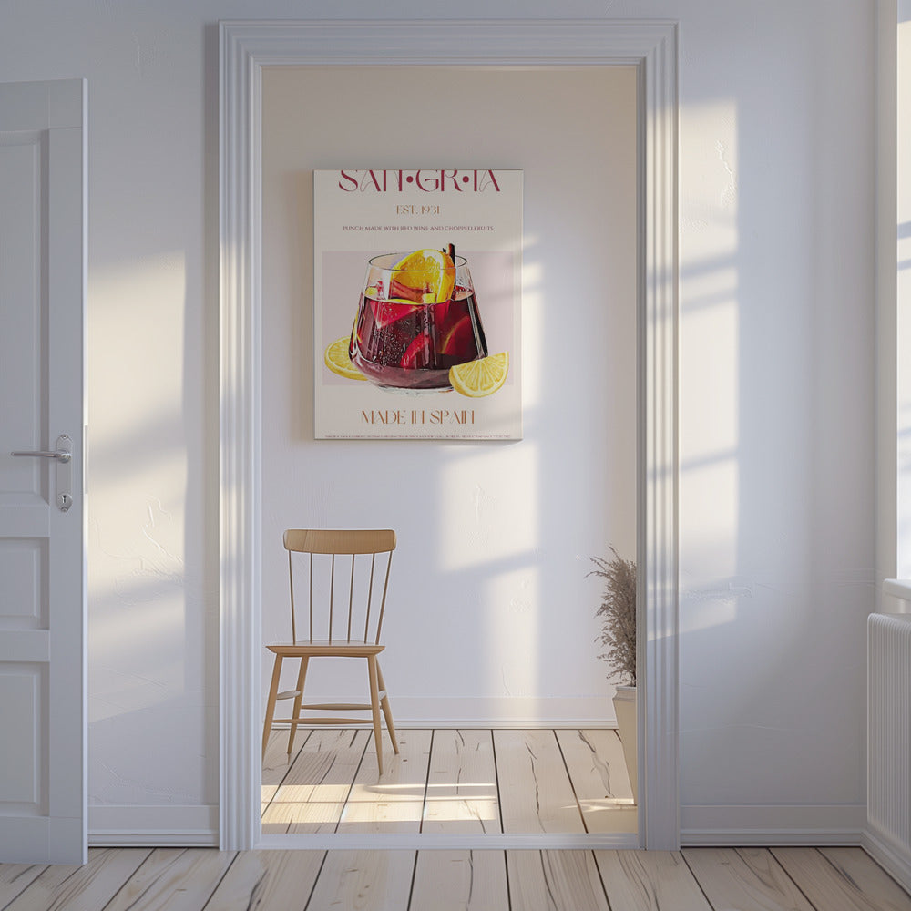 A Glass Filled With Red Wine | Canvas