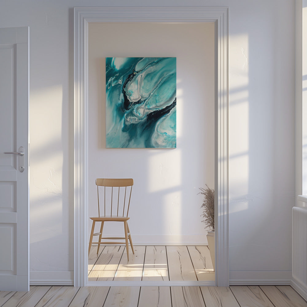 Ocean Teal Aqua Turquoise &quot;Ocean Teal&quot; | Canvas