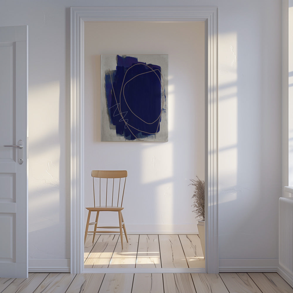 Blue Strokes 5 | Canvas