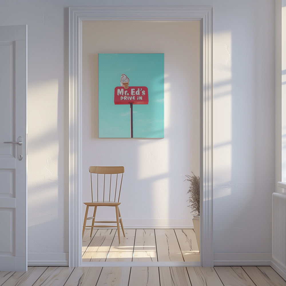 Mr. Ed's Drive In Vintage Sign in Urbana, Missouri, USA | Canvas