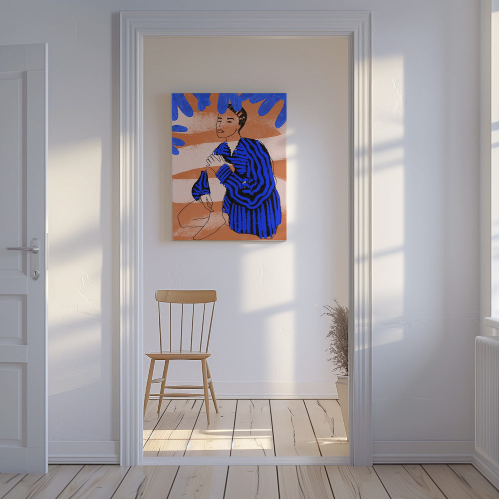 Blue Striped Dreams | Canvas