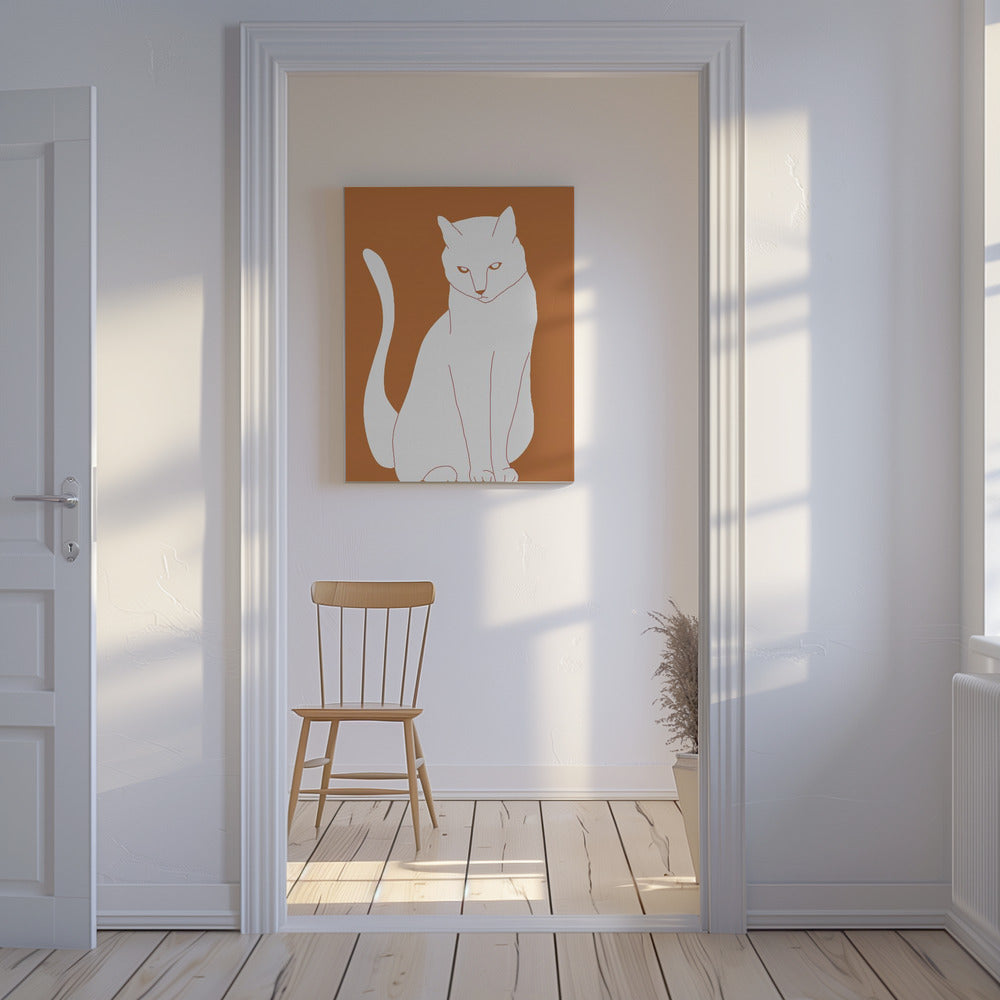 White and orange cat | Canvas