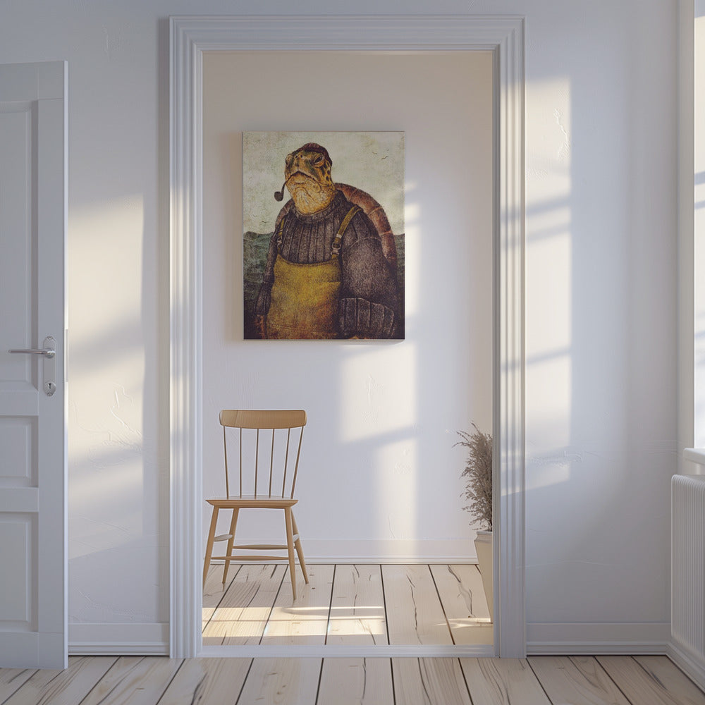 Vintage Stylish Turtle | Canvas