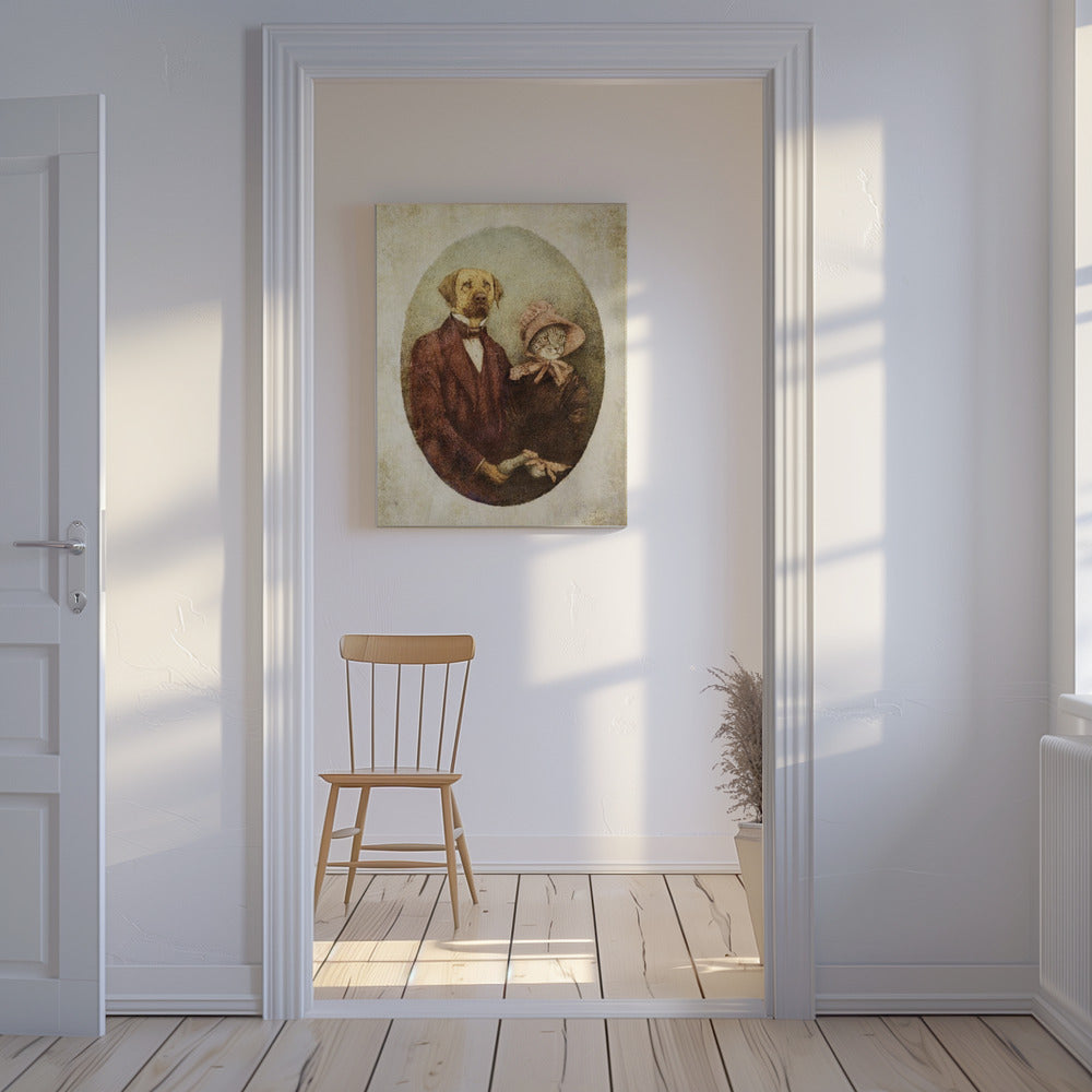 Victorian-style Portrait Couple | Canvas