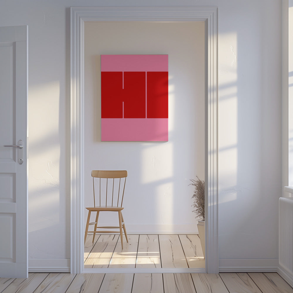 Bold Red Shapes | Canvas
