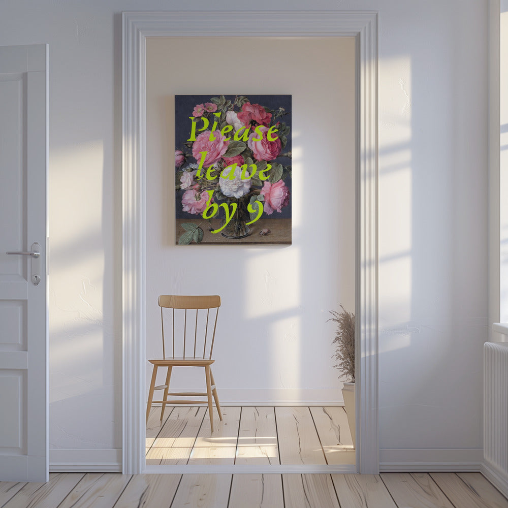 Floral Exit Request | Canvas