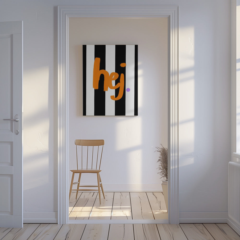 Bold Greeting Stripes | Canvas