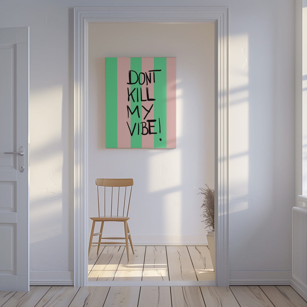 Vibrant Stripes Message | Canvas