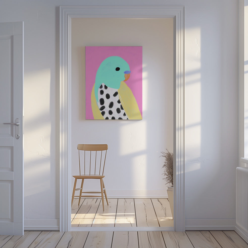Polka Dot Parakeet | Canvas