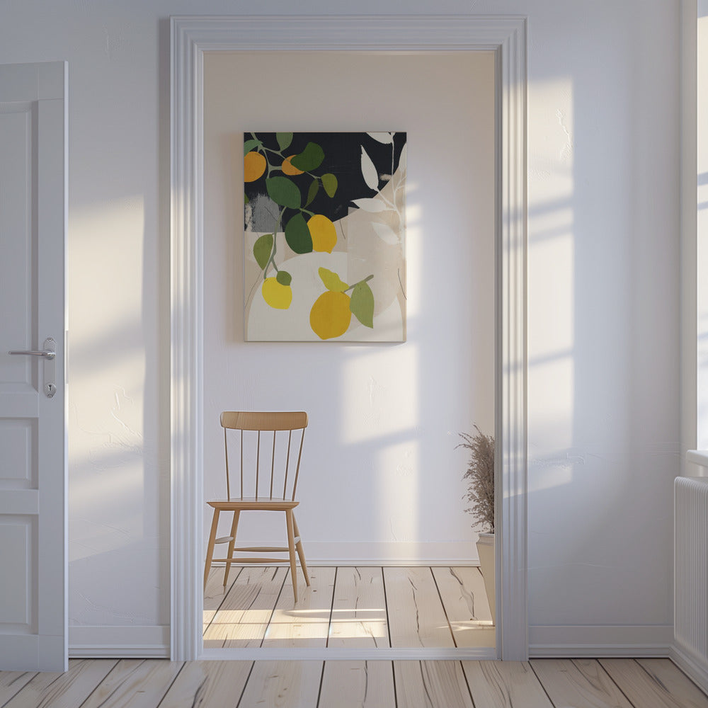 Lemon Abstract Art | Canvas