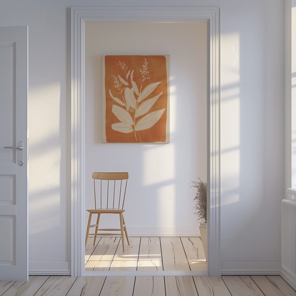 Colorful Minimal Plant | Canvas