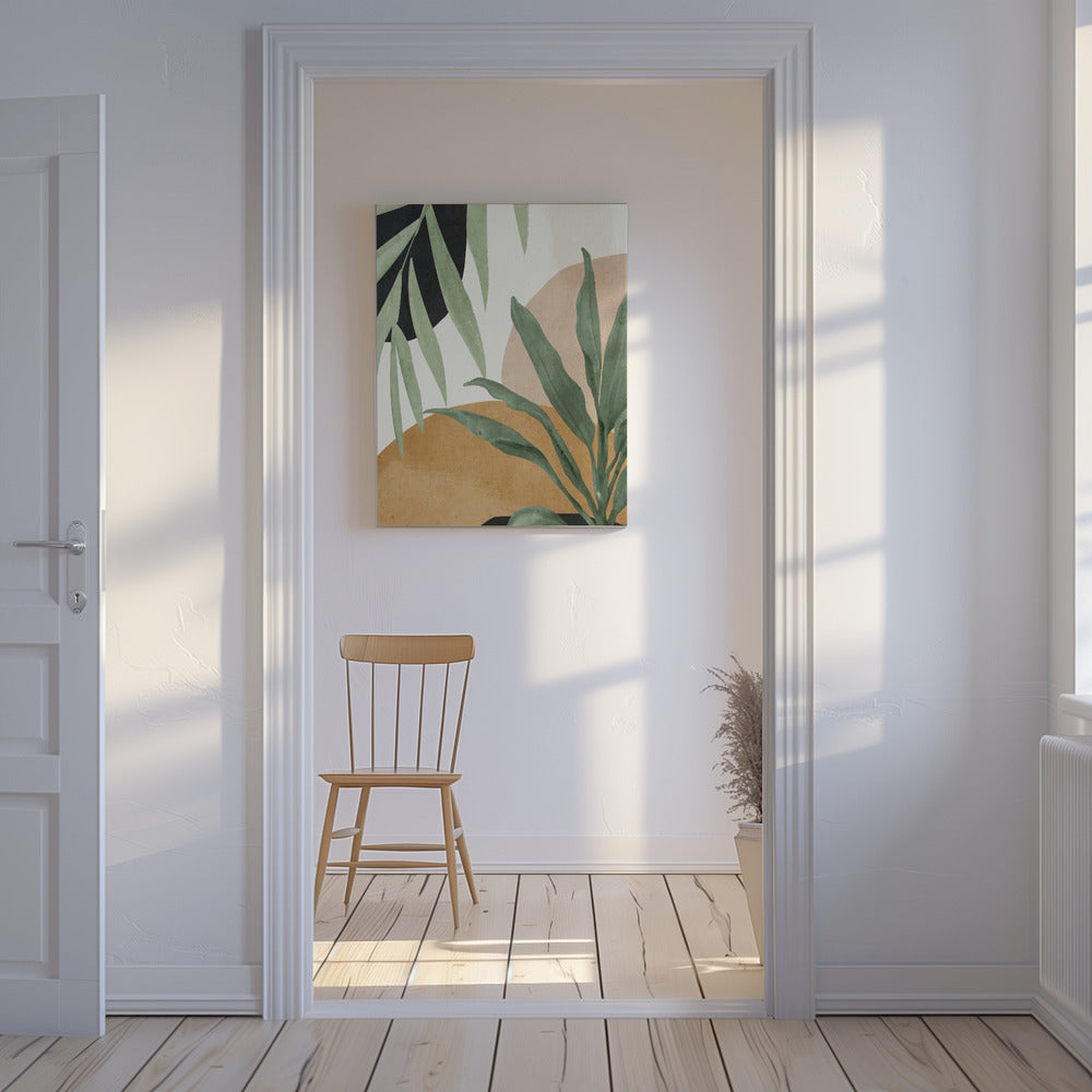 Abstract Art Tropical Leaves | Canvas