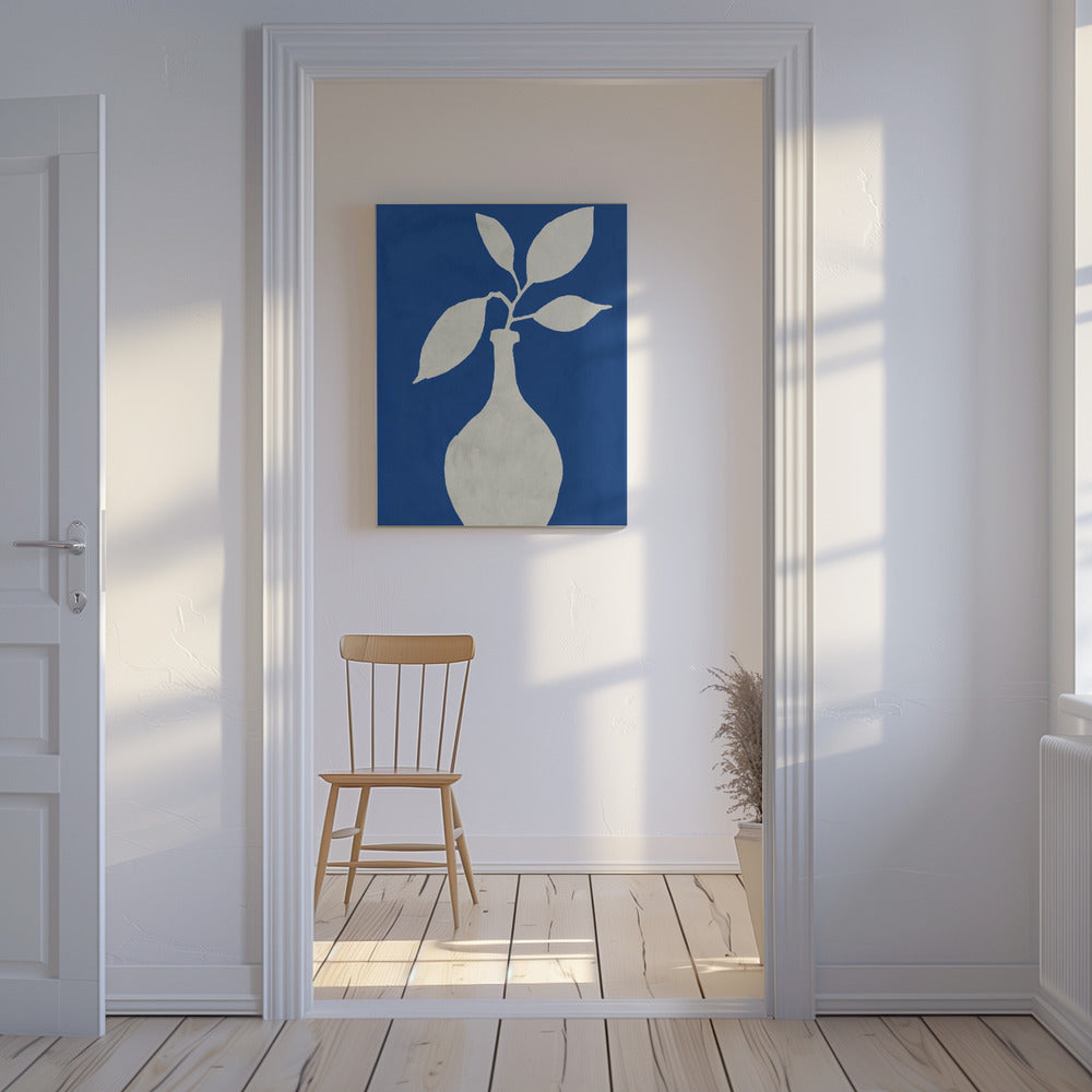 White Vase Silhouette | Canvas