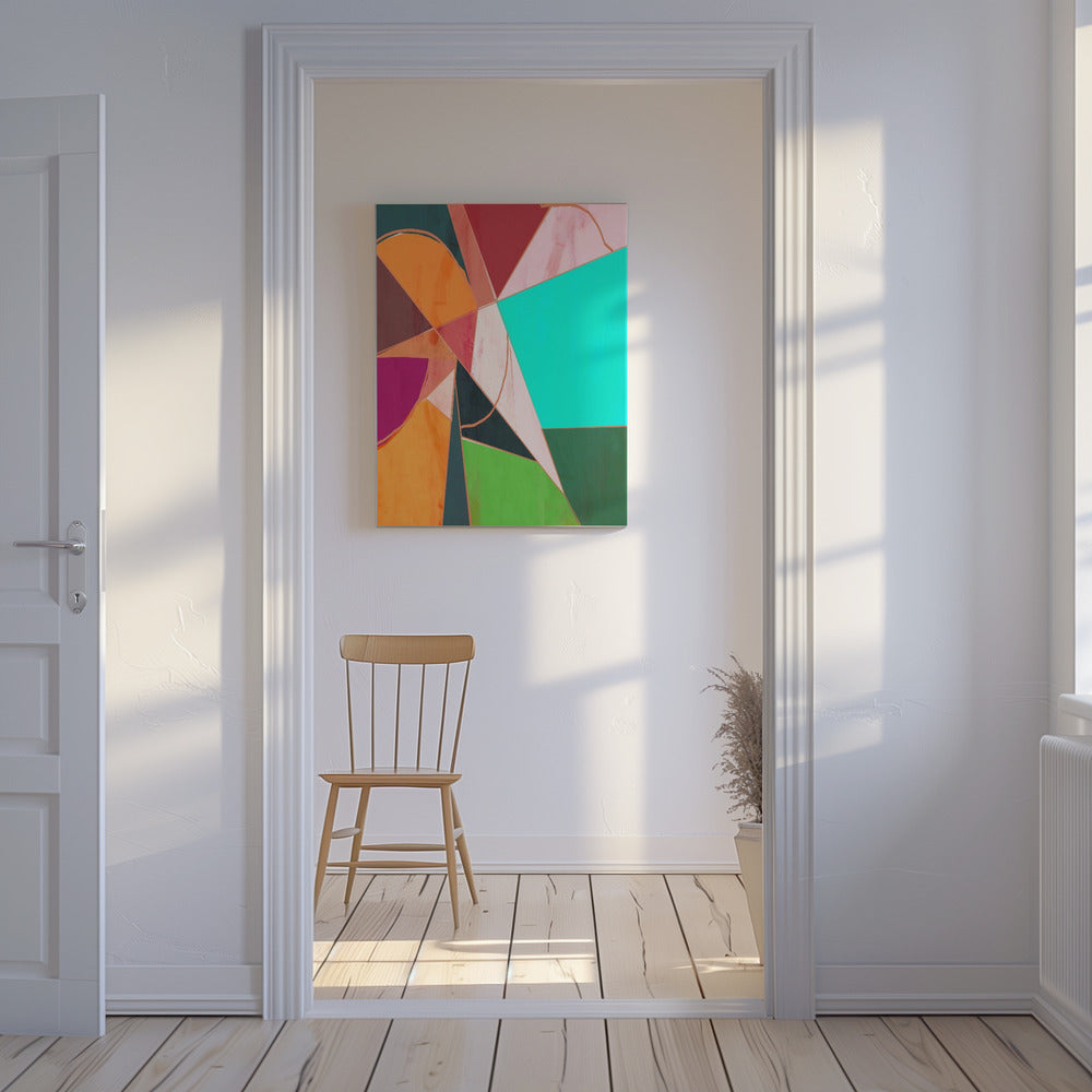 Colorful Geometry Abstract | Canvas