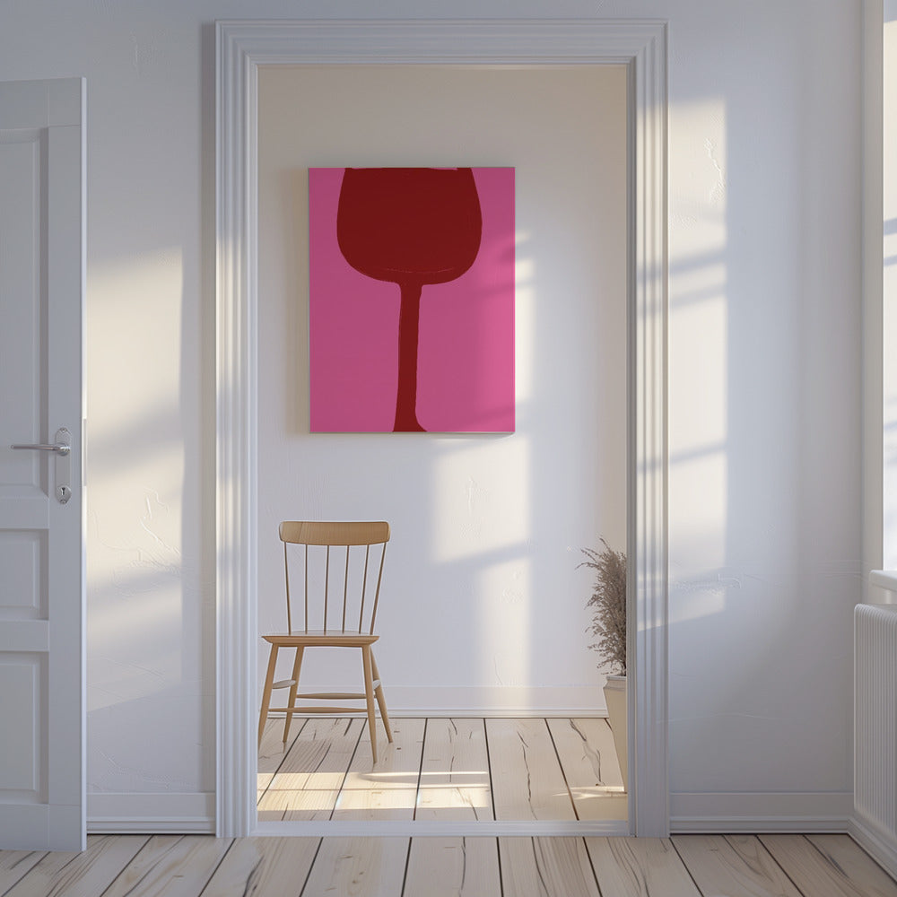 Wine and Pink Vibes | Canvas