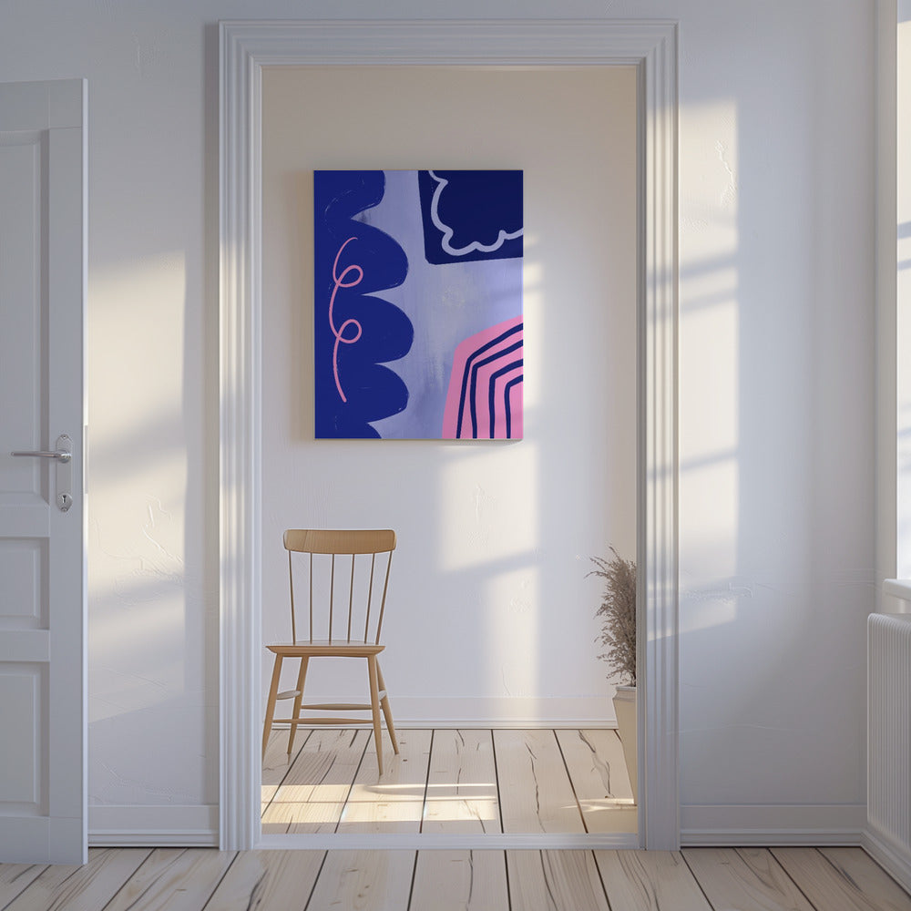 Vibrant Curves Flow | Canvas