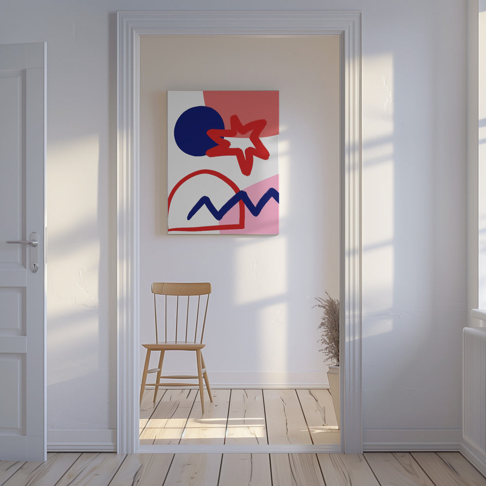 Bold Geometric Shapes | Canvas