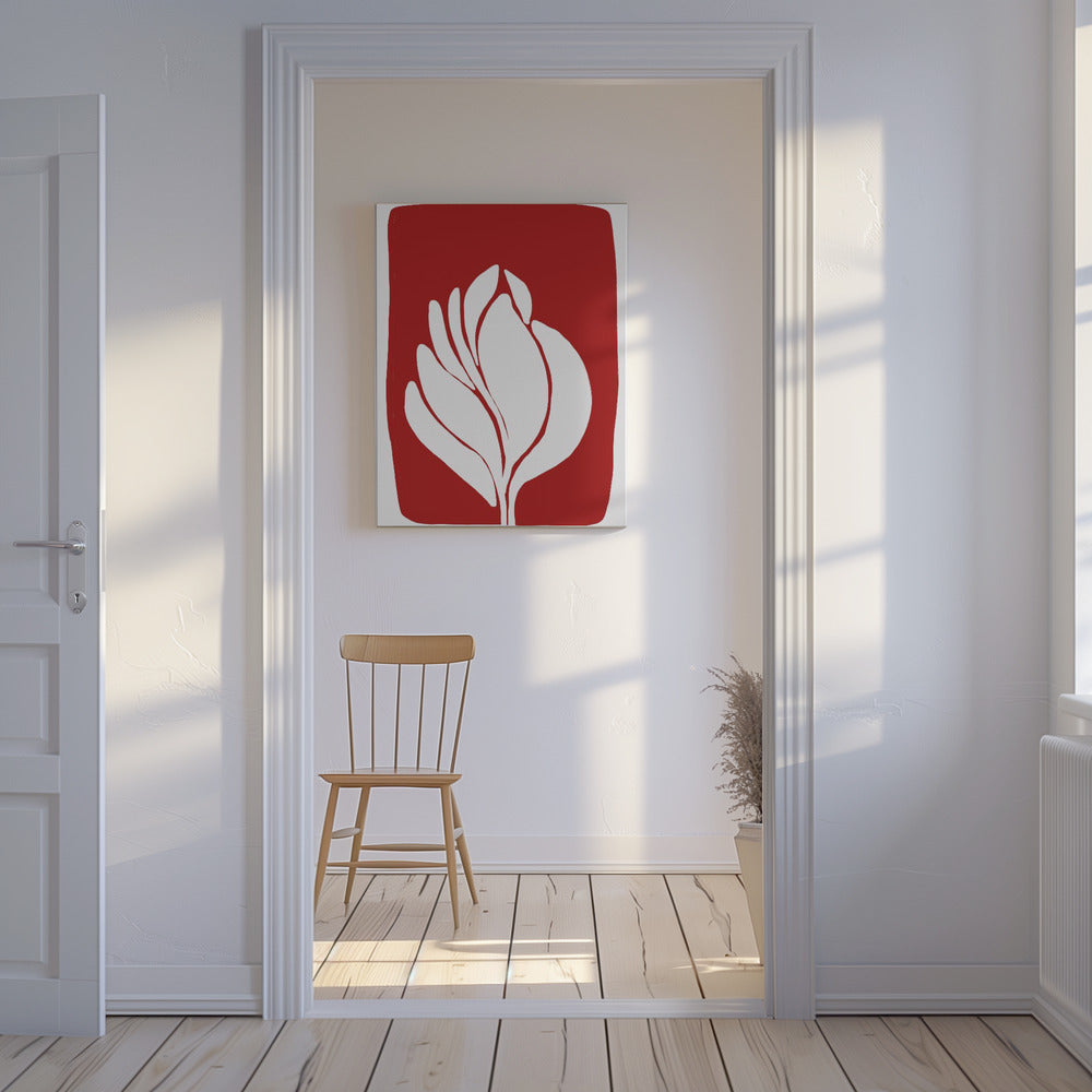 White Blossom Silhouette | Canvas