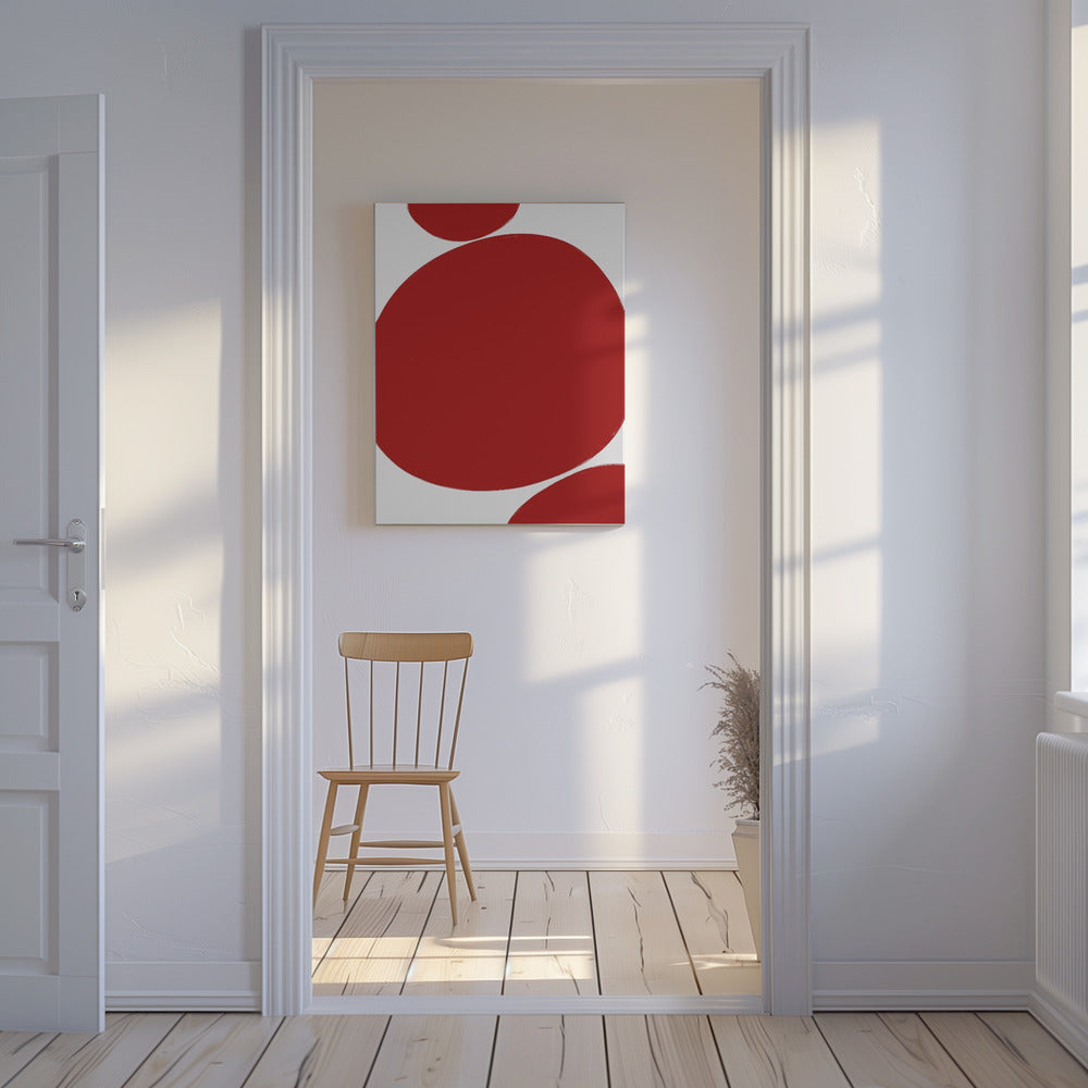 Bold Red Circles | Canvas