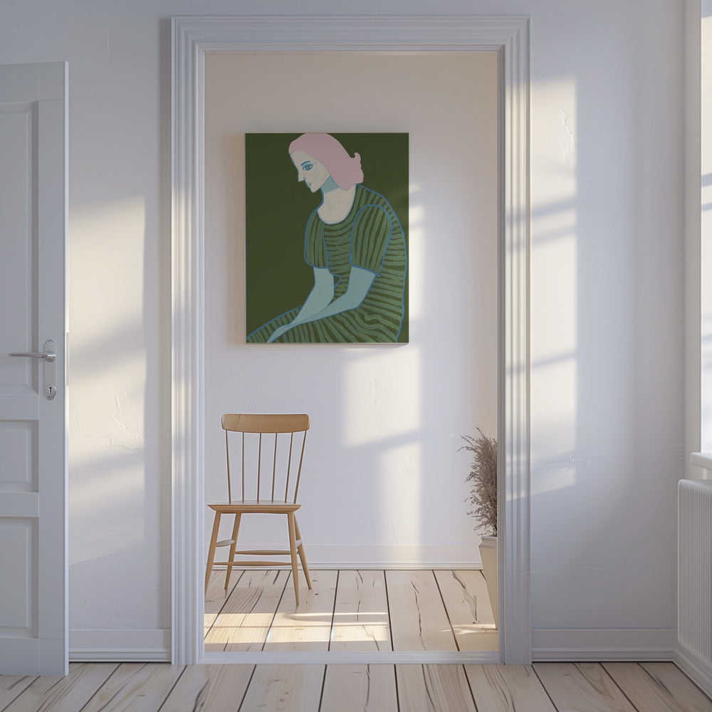 Lady sitting | Canvas