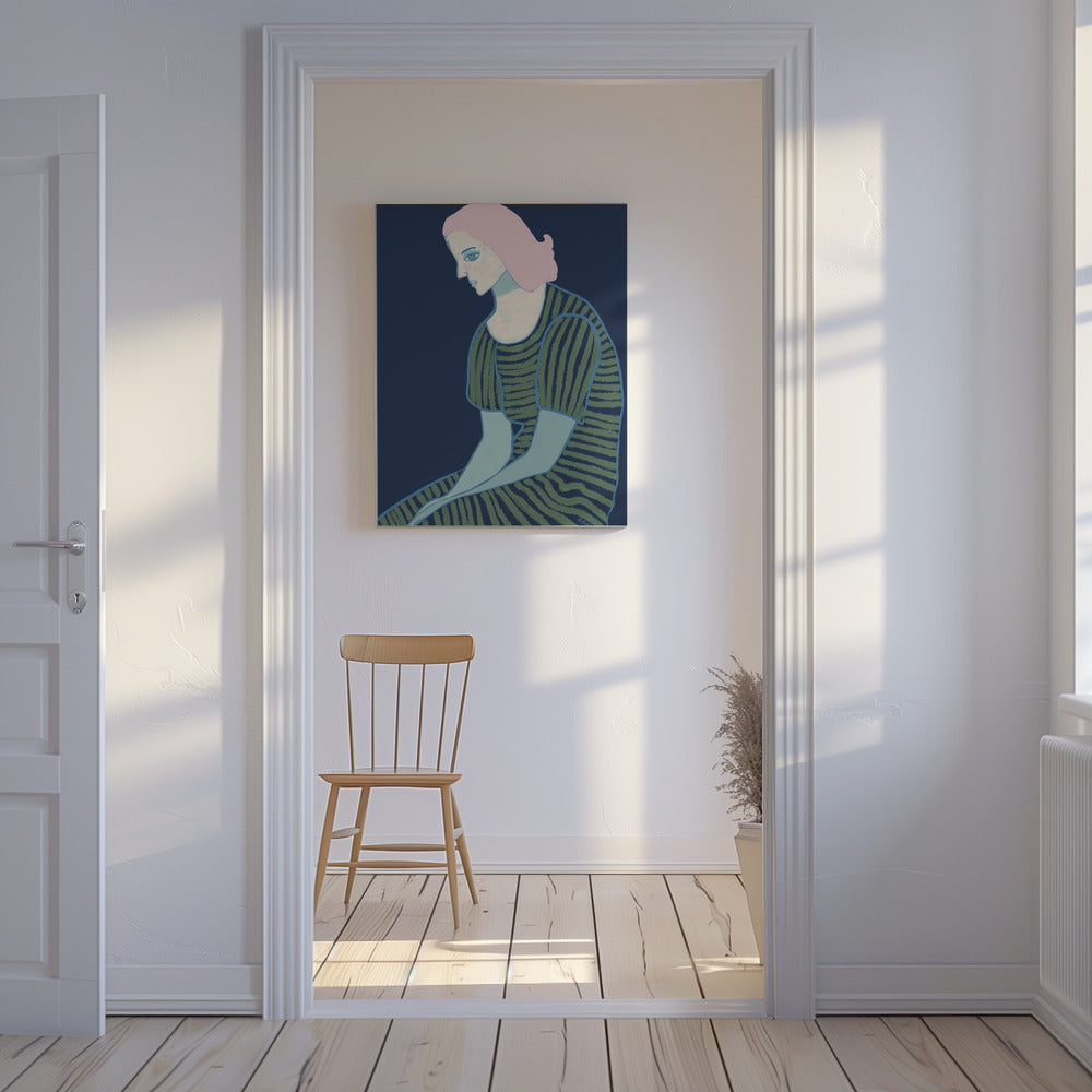 Lady sitting | Canvas