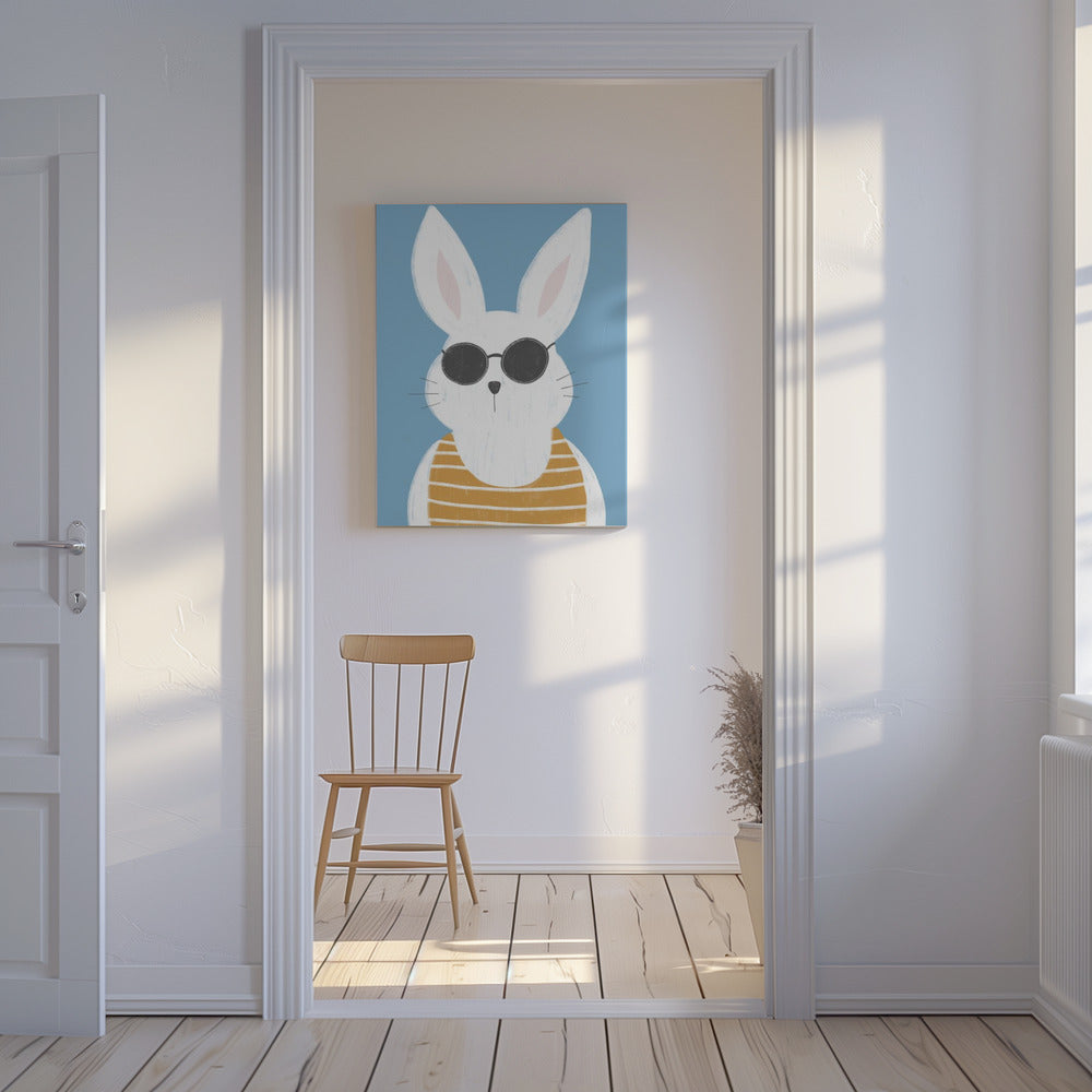 Summer bunny vintage | Canvas