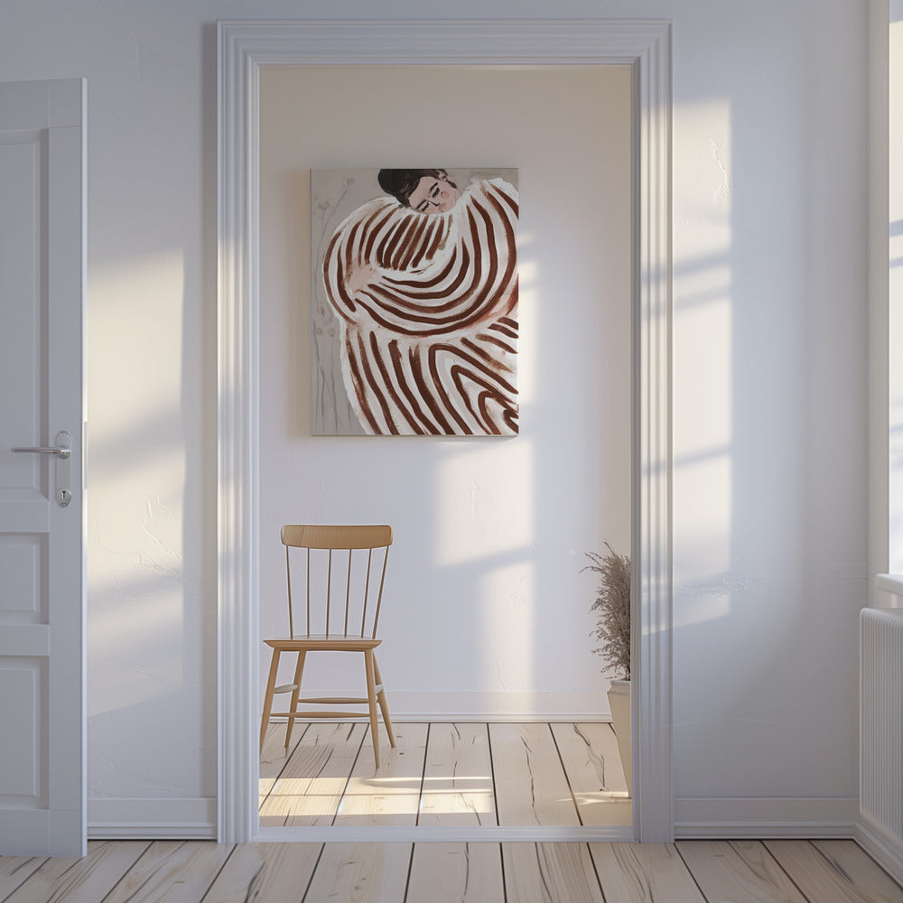 Striped Embrace | Canvas