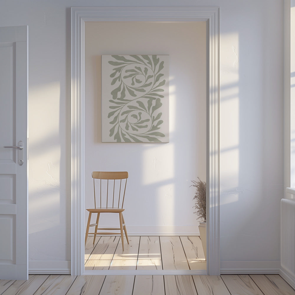 Olive Green Abstract | Canvas