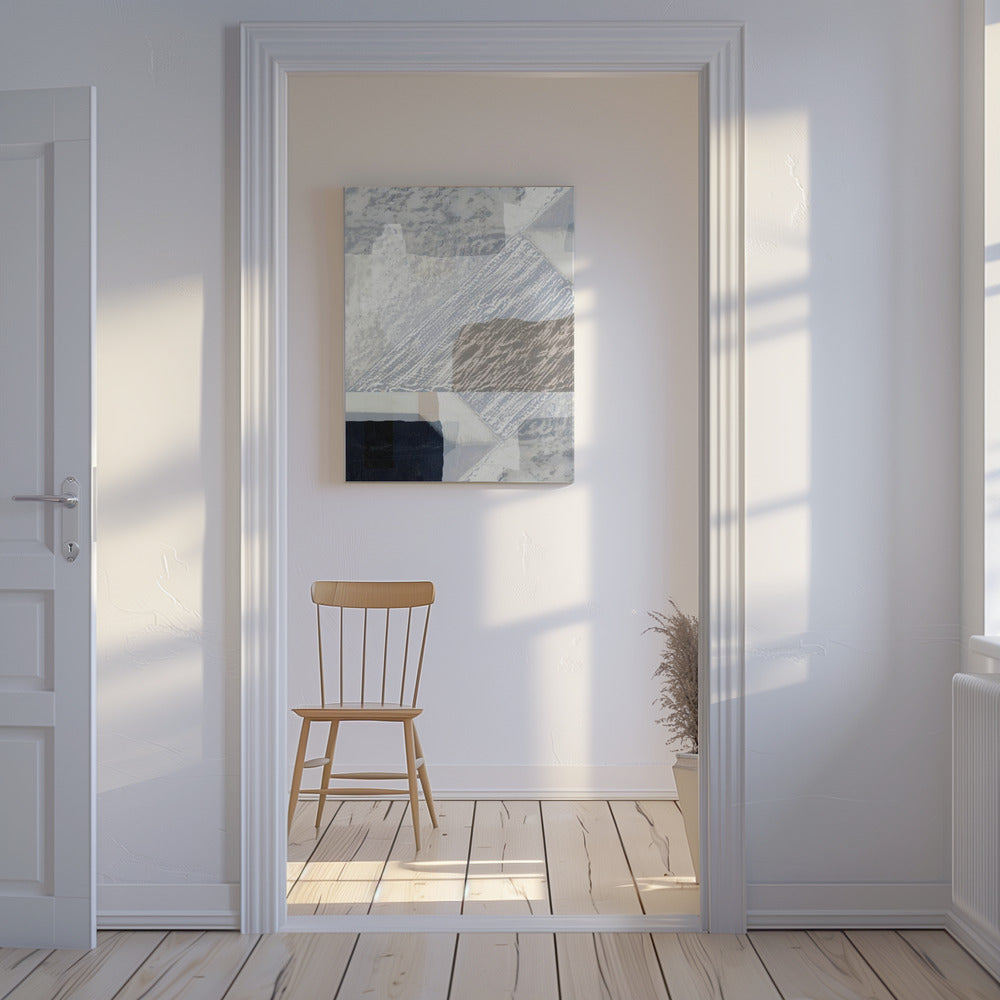 Fragmented Form in White | Canvas