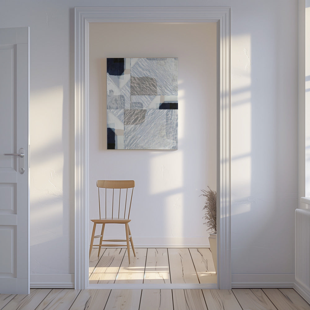 Fragmented Form in White | Canvas