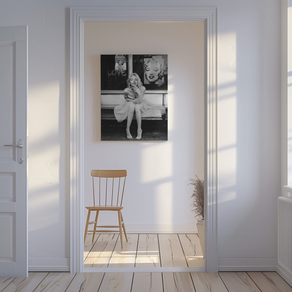 New Marilyn BW | Canvas