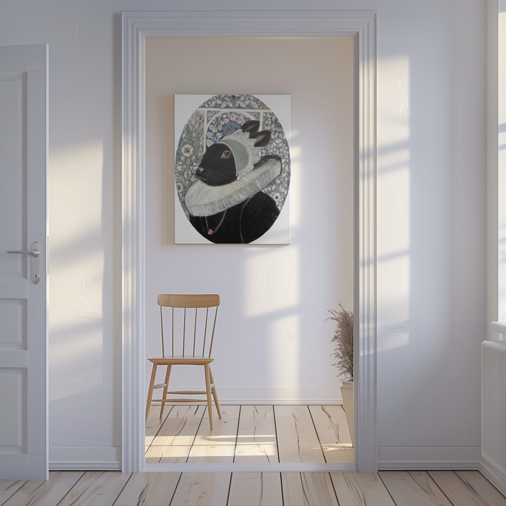 Regal Rabbit Portrait | Canvas