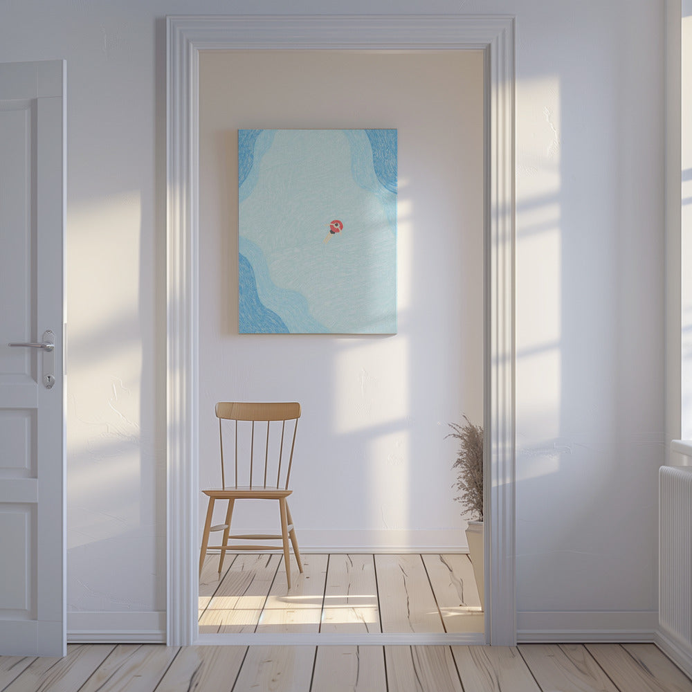 Serene Pool Drift | Canvas