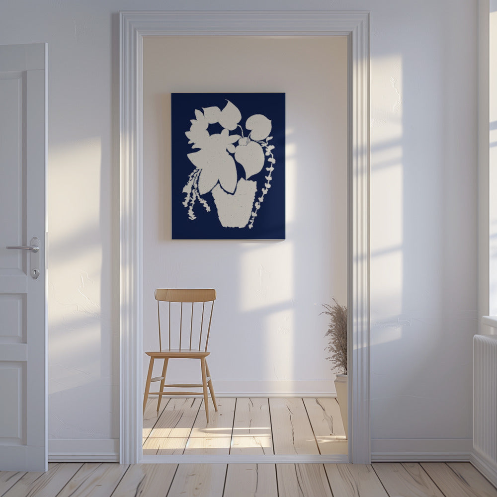 Floral Silhouette of a Plant | Canvas