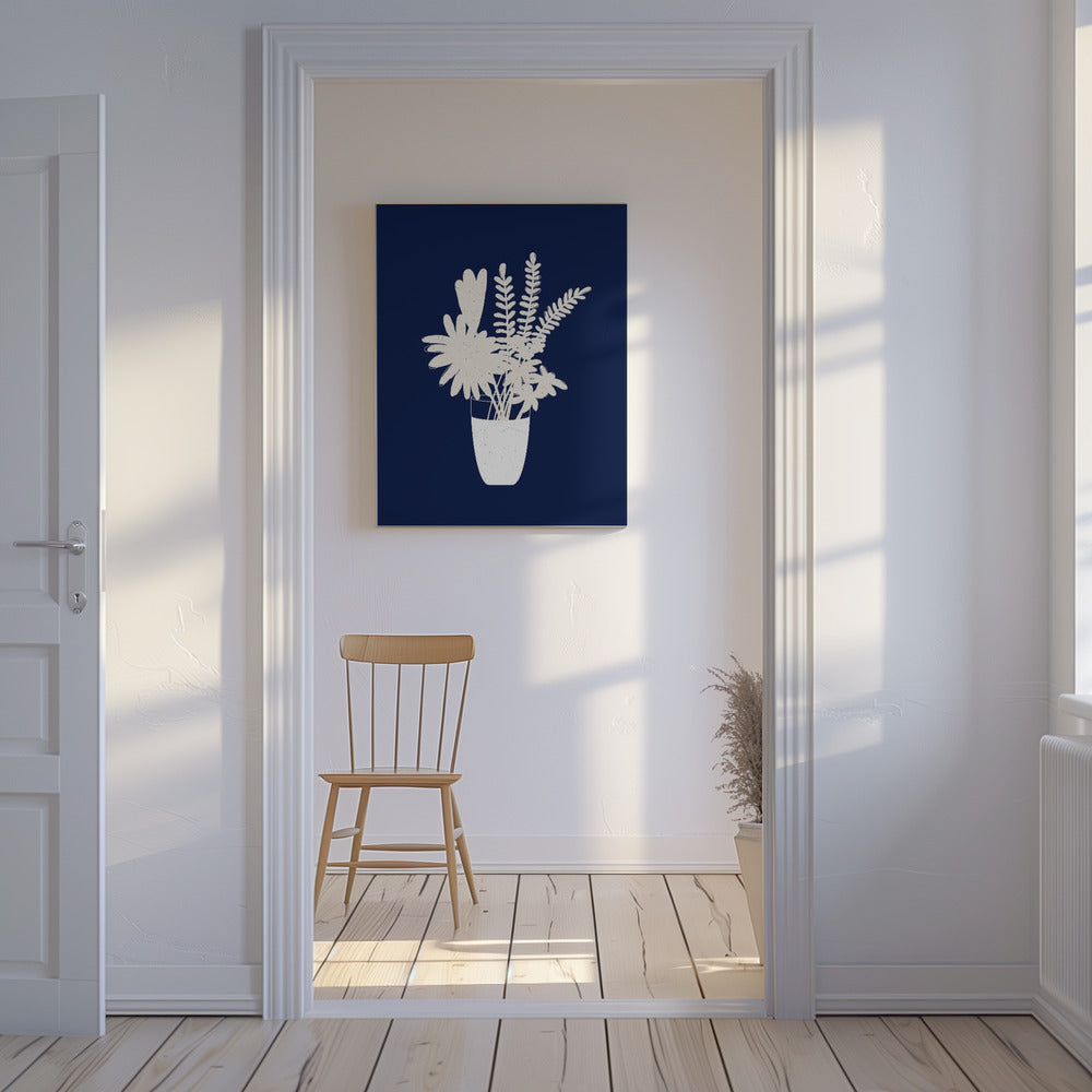 Sepia Floral Silhouette | Canvas