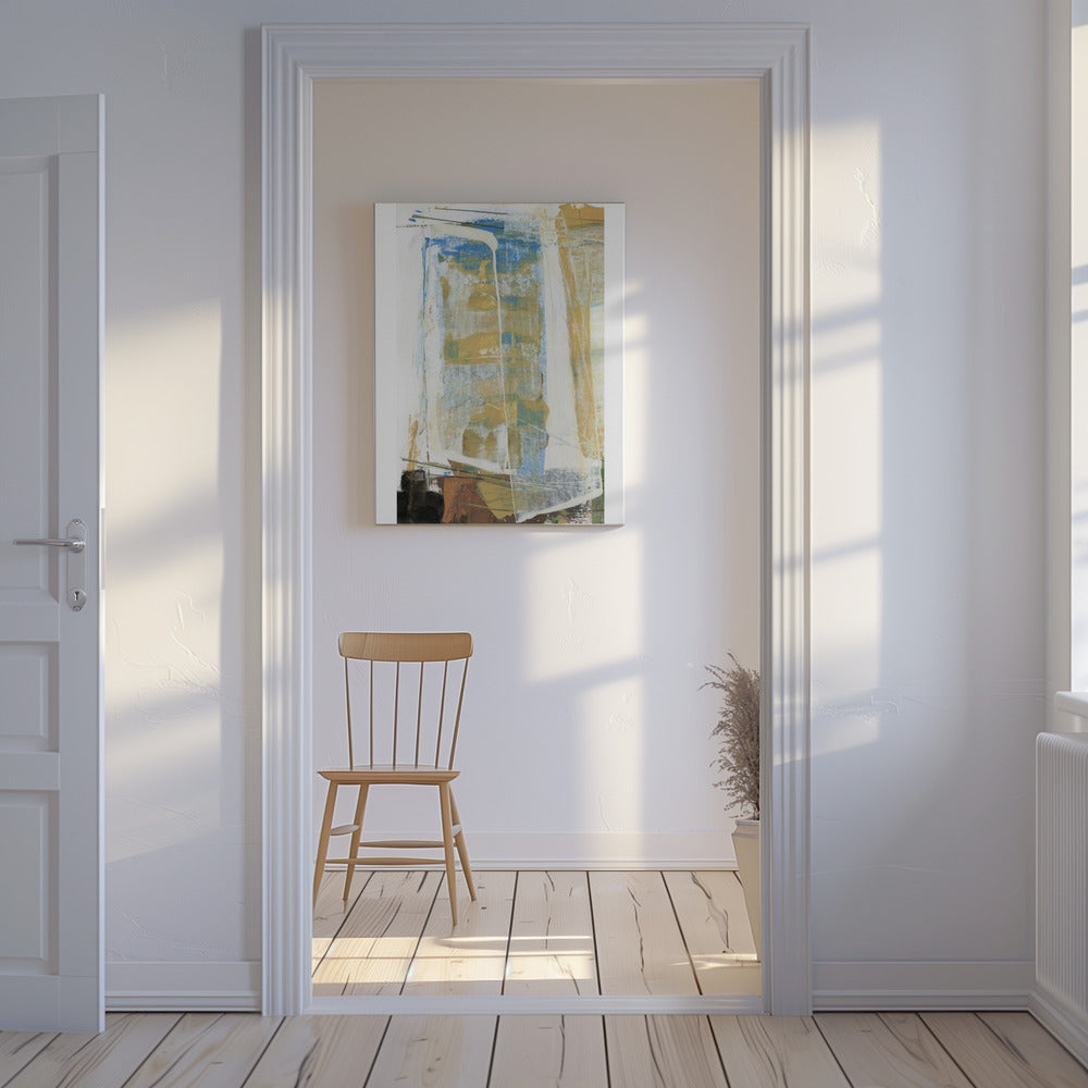 Earthy Tones And Vibrant Blues | Canvas