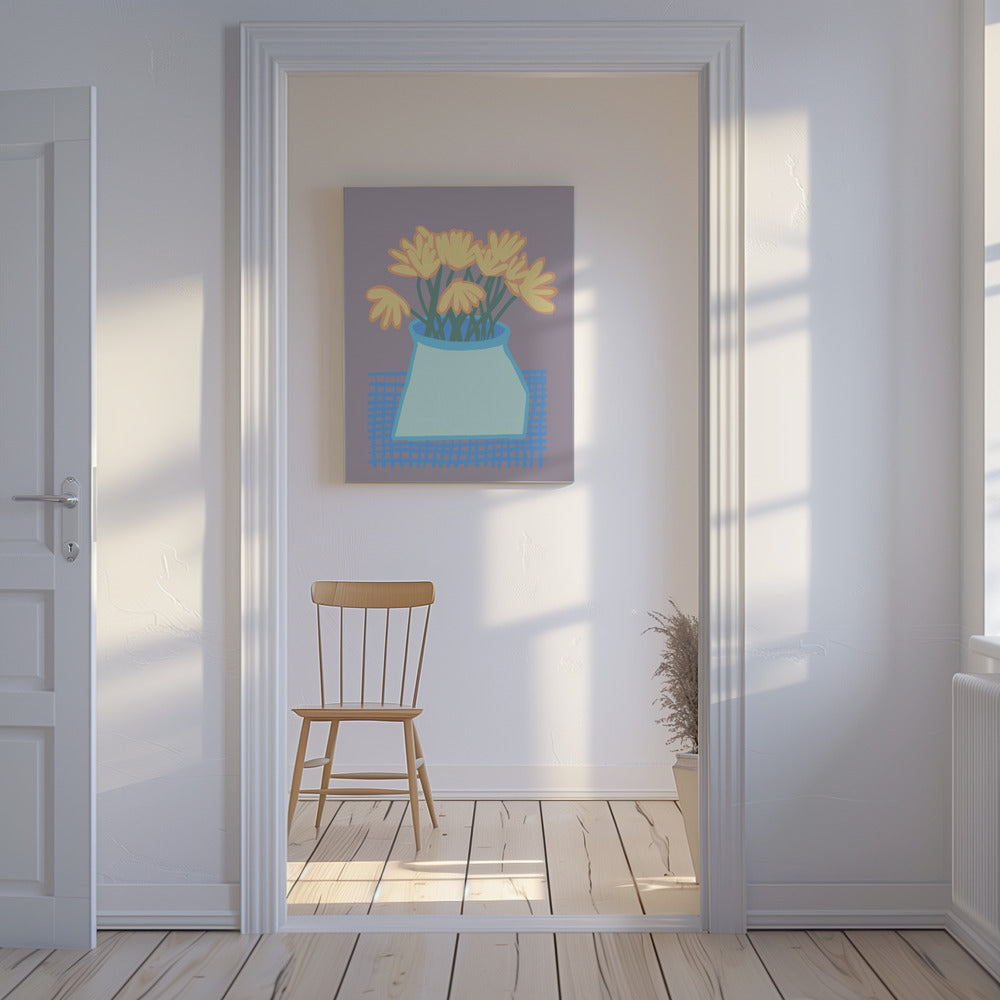 Daisies in vase | Canvas